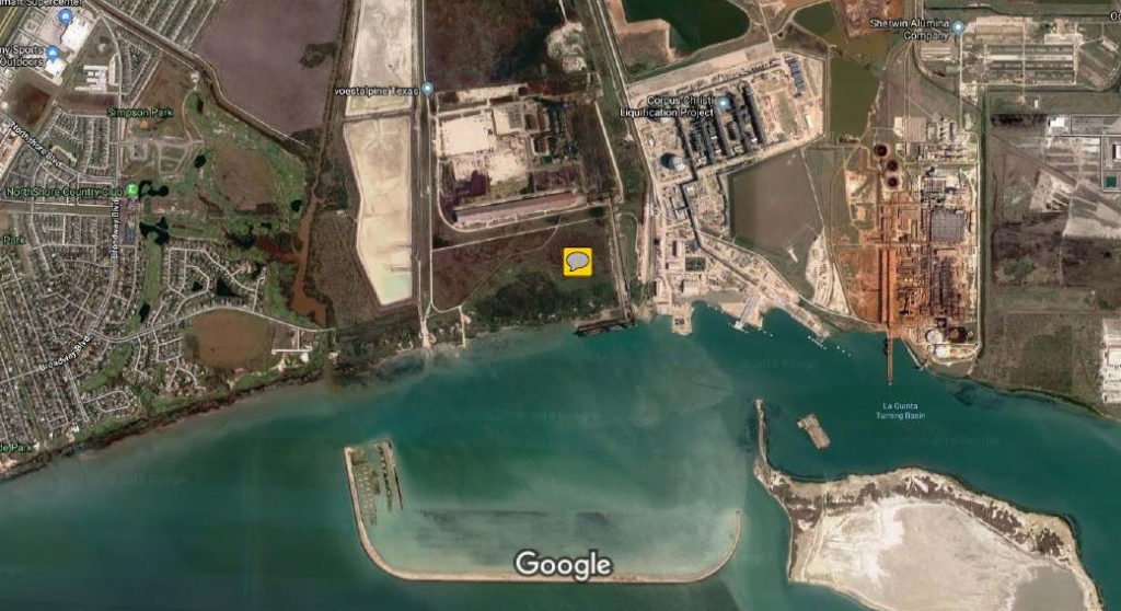 Location for proposed desalination plant 